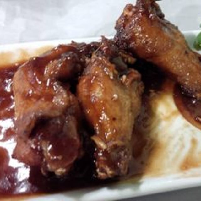 Hot BBQ Wings.