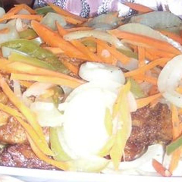Salmon and Shrimp Combo EntrƩe.
